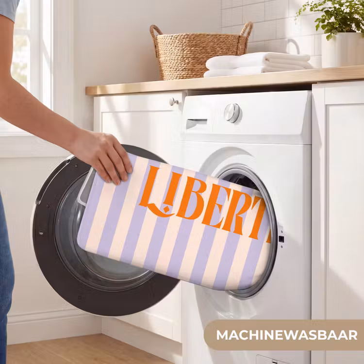 WC Mat - Lila - Oranje - Strepen - Liberté — 5