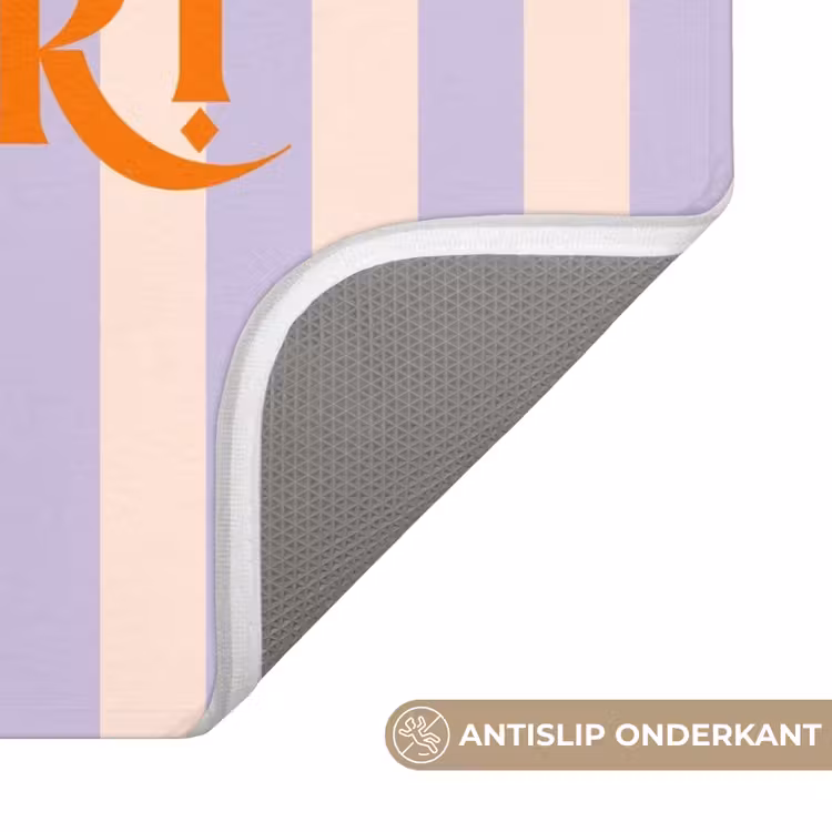 WC Mat - Lila - Oranje - Strepen - Mon Chéri — 3