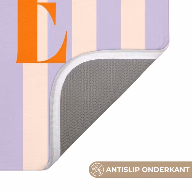 WC Mat - Lila - Oranje - Strepen - Santé — 3