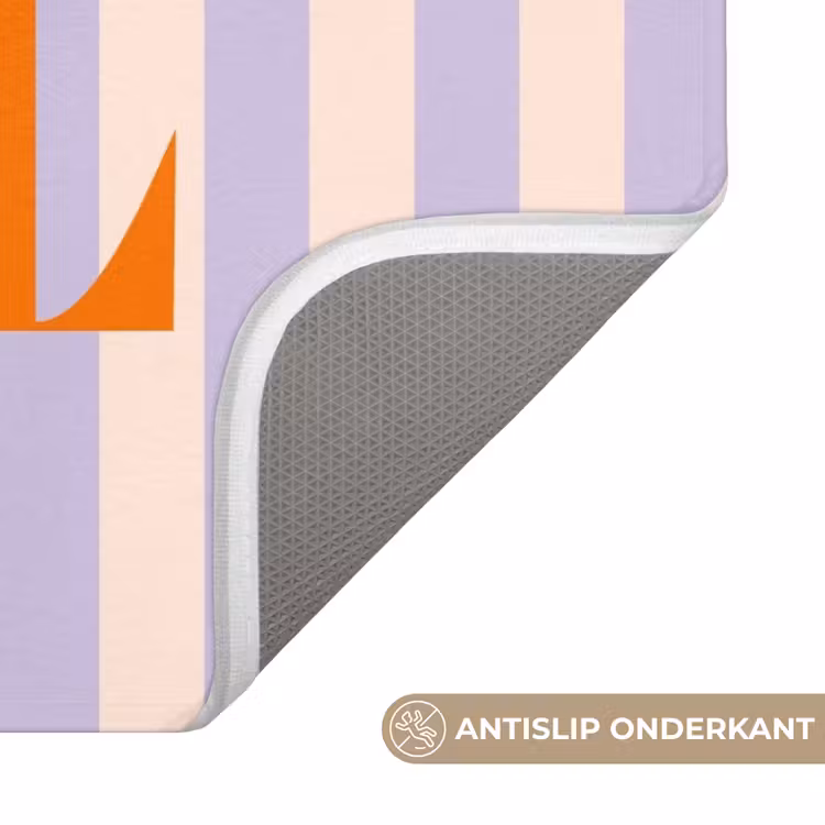 WC Mat - Lila - Oranje - Strepen - Sol — 3
