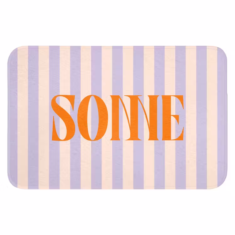 WC Mat - Lila - Oranje - Strepen - Sonne — 1