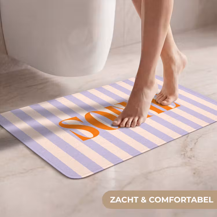 WC Mat - Lila - Oranje - Strepen - Sonne — 7