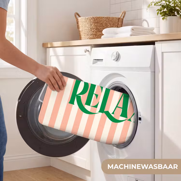 WC Mat - Zachtroze - Groen - Strepen - Relax — 5