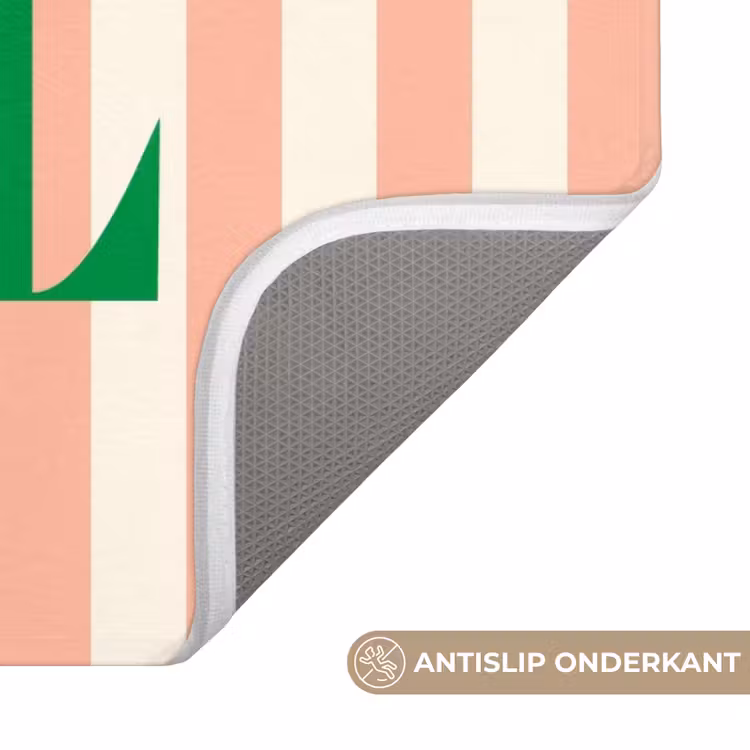 WC Mat - Zachtroze - Groen - Strepen - Sol — 3