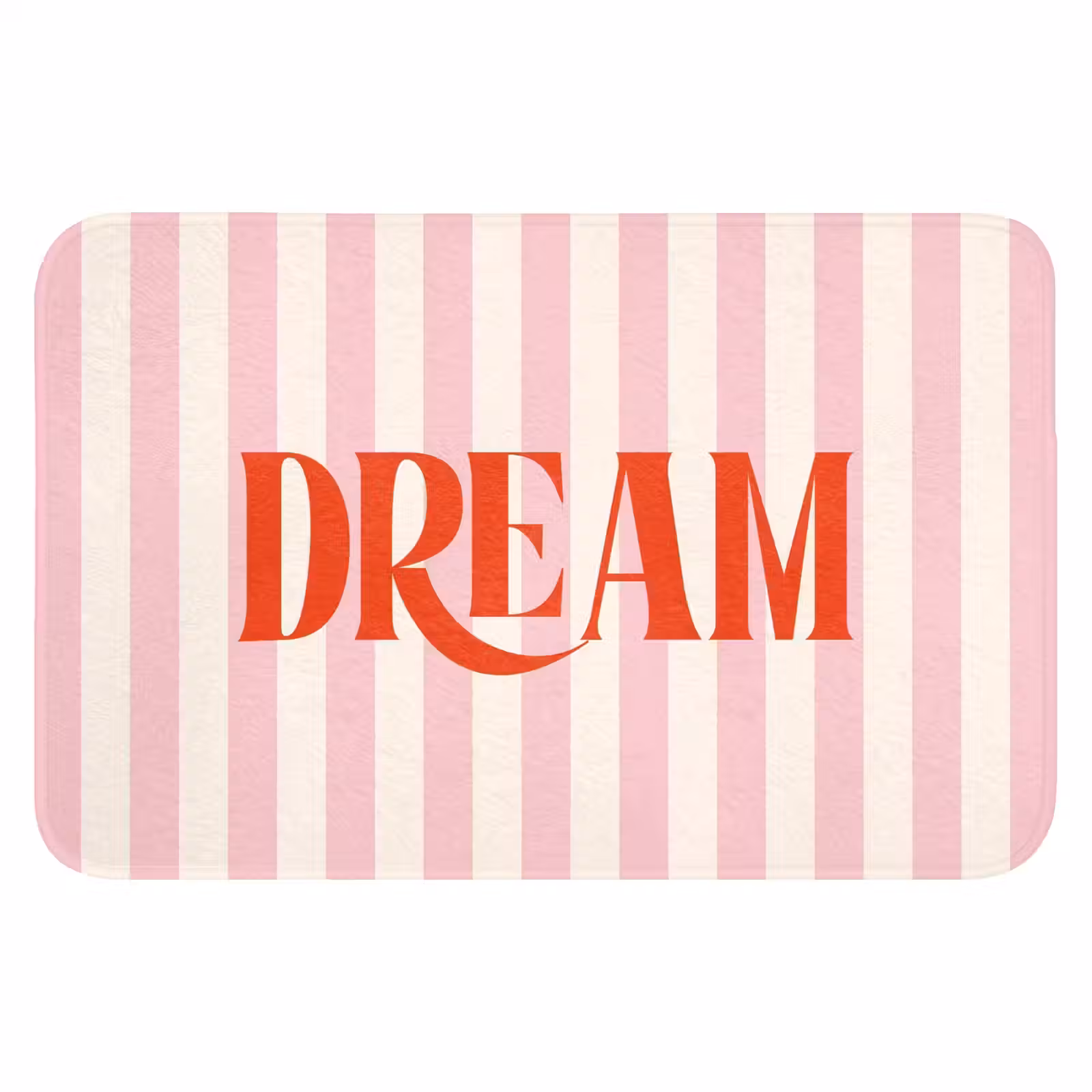 WC Mat - Zachtroze - Rood - Strepen - Dream — 1