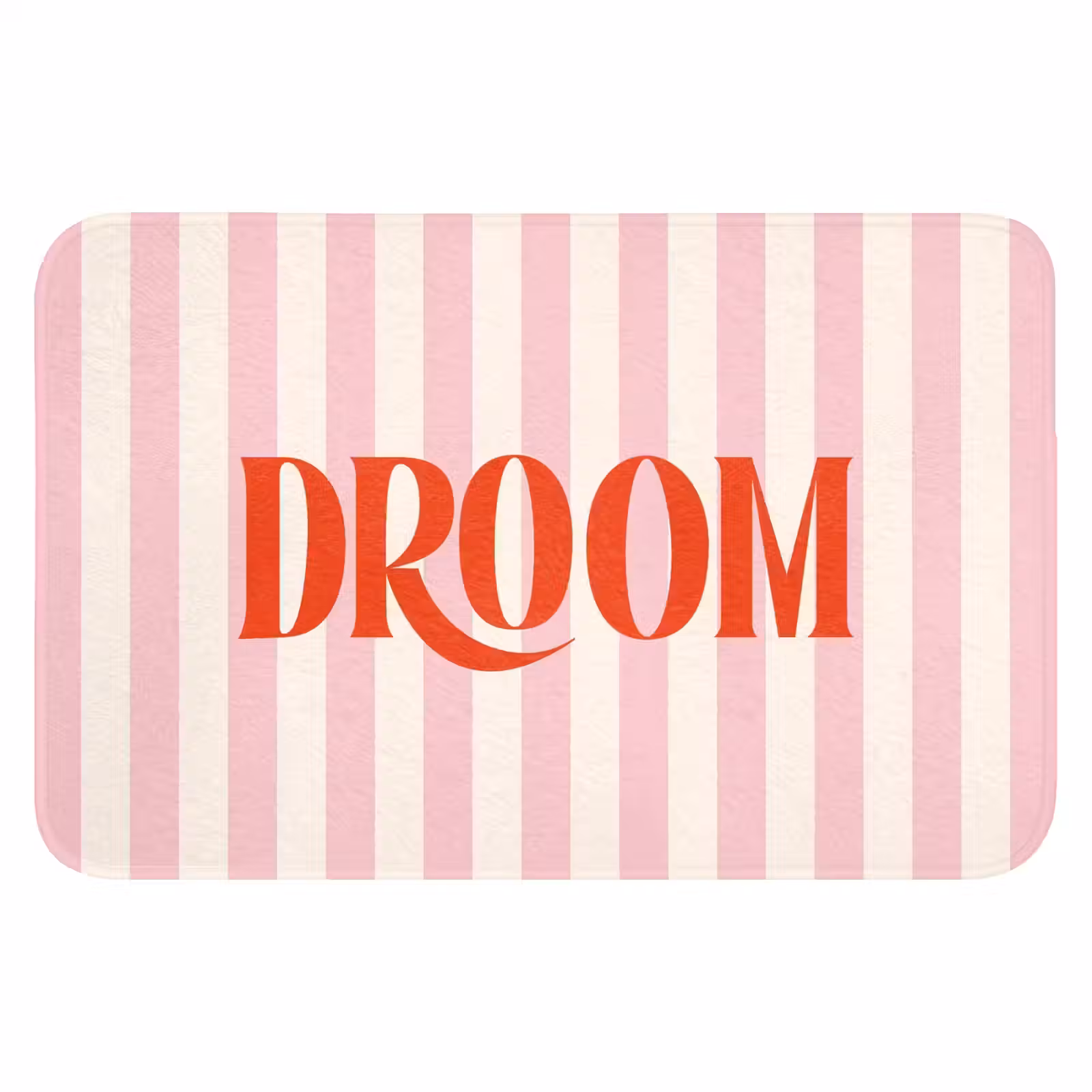 WC Mat - Zachtroze - Rood - Strepen - Droom — 1
