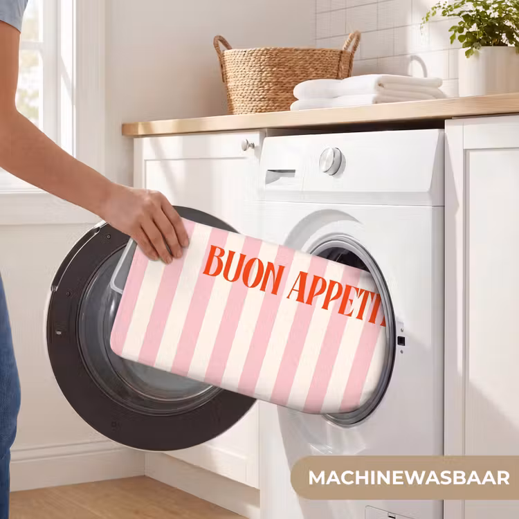 WC Mat - Zachtroze - Rood - Strepen - Buon Appetito — 5