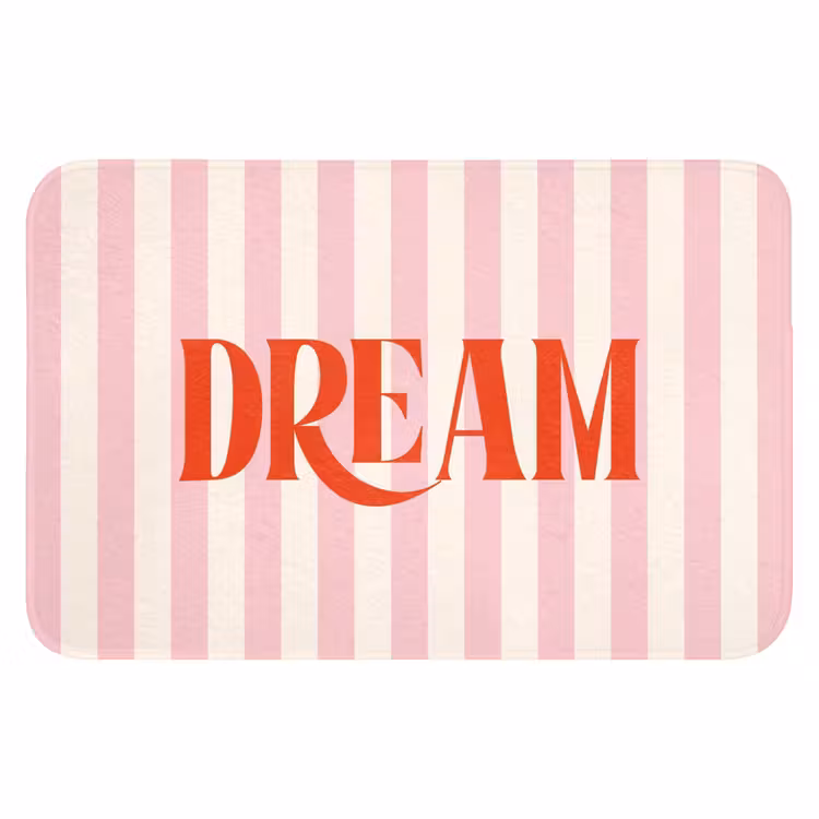 WC Mat - Zachtroze - Rood - Strepen - Dream — 1