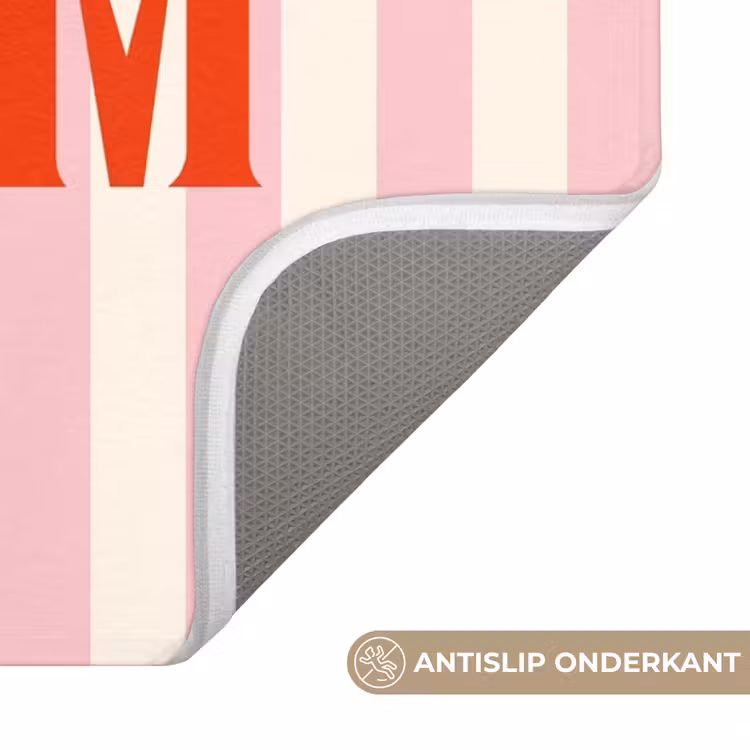 WC Mat - Zachtroze - Rood - Strepen - Dream — 3