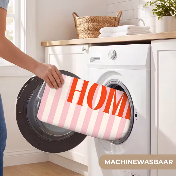 WC Mat - Zachtroze - Rood - Strepen - Home — 5