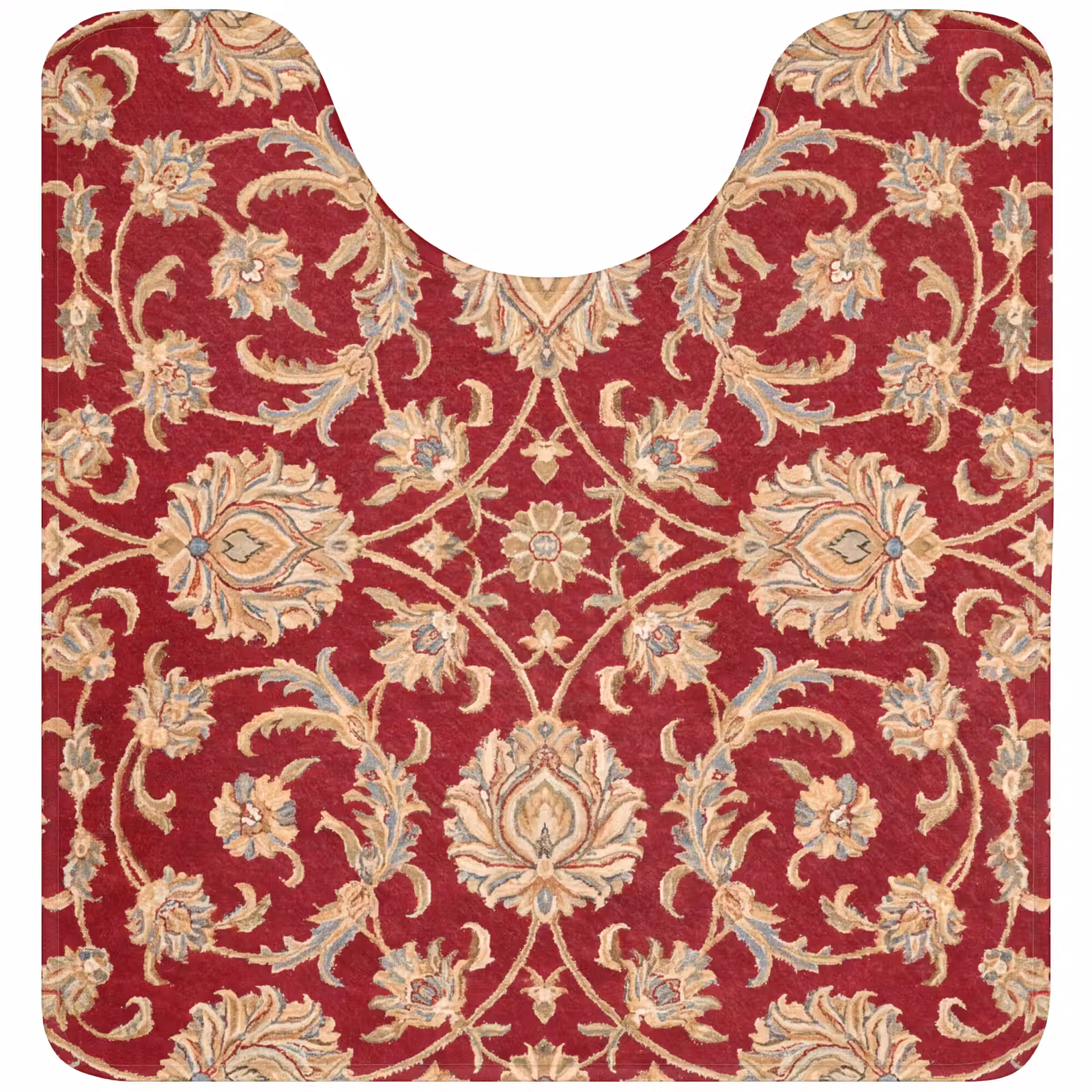 WC Mat - Patroon - Bloem - Klassiek - Oosters - Rood — 1