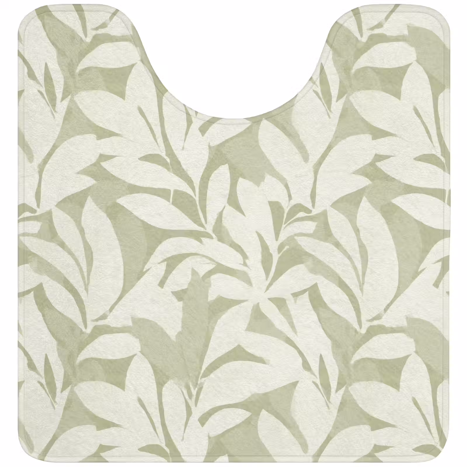 WC Mat - Saliegroen - Botanisch - Minimalistisch - Patroon — 1