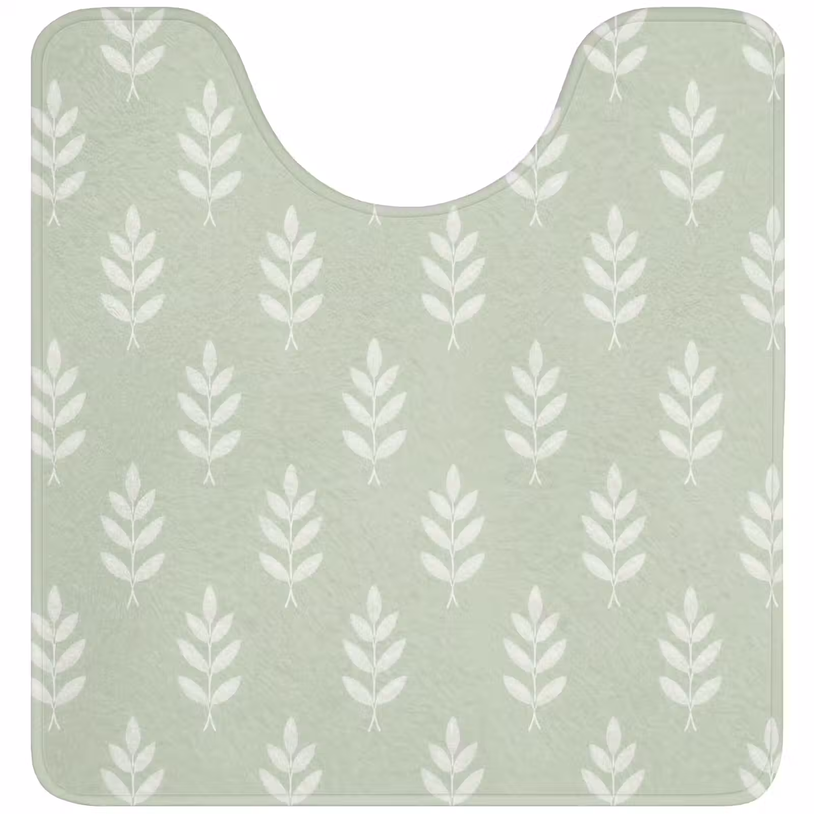 WC Mat - Saliegroen - Botanisch - Takjes - Minimalistisch - Patroon — 1
