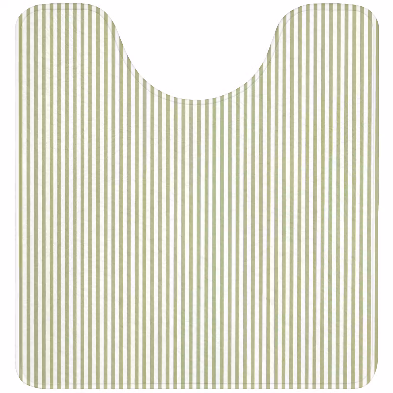 WC Mat - Saliegroen - Strepen - Minimalistisch - Patroon — 1