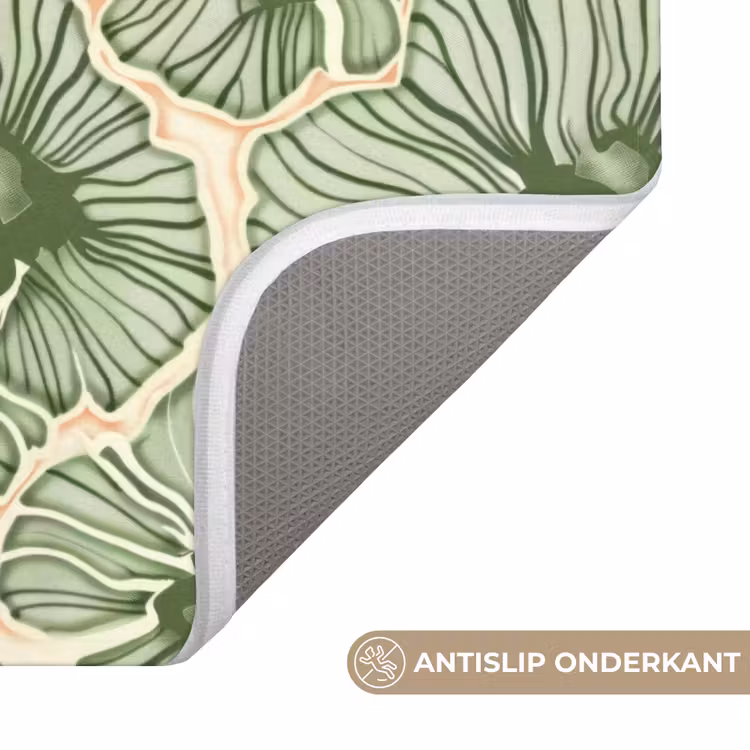 WC Mat - Groen - Botanisch - Bloemen - Organisch - Patroon — 4