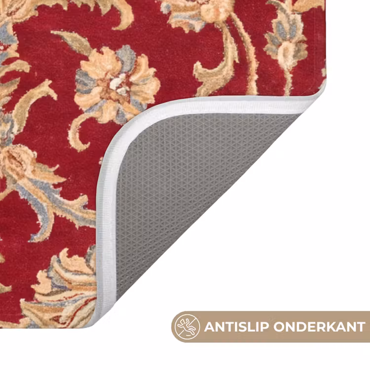 WC Mat - Patroon - Bloem - Klassiek - Oosters - Rood — 4