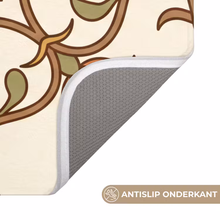 WC Mat - Patroon - Bloemen - Ornament - Kleurrijk — 4