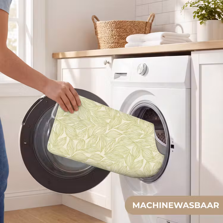 WC Mat - Saliegroen - Botanisch - Bladeren - Handgetekend - Patroon — 6