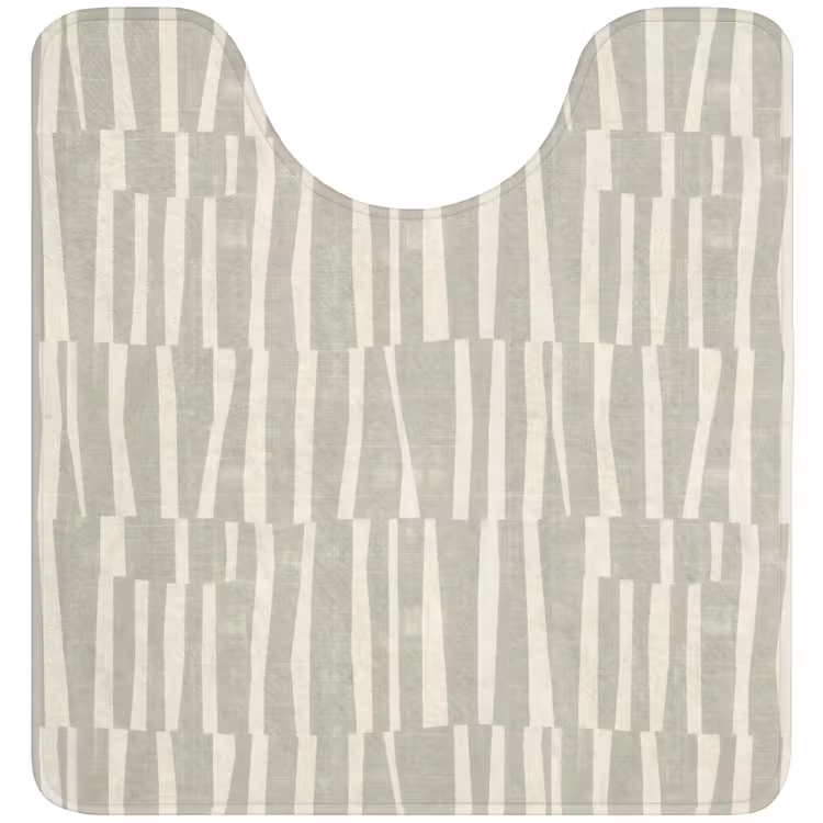 WC Mat - Saliegroen - Strepen - Geometrisch - Textuur - Patroon — 1