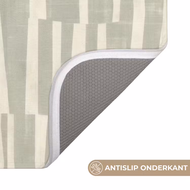 WC Mat - Saliegroen - Strepen - Geometrisch - Textuur - Patroon — 4