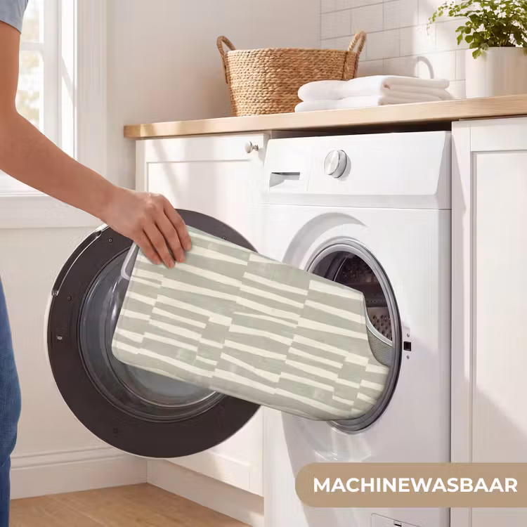 WC Mat - Saliegroen - Strepen - Geometrisch - Textuur - Patroon — 6
