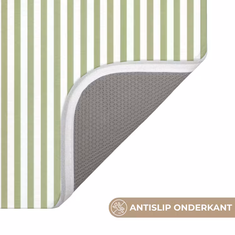 WC Mat - Saliegroen - Strepen - Minimalistisch - Patroon — 4