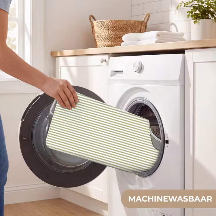 WC Mat - Saliegroen - Strepen - Minimalistisch - Patroon — 6