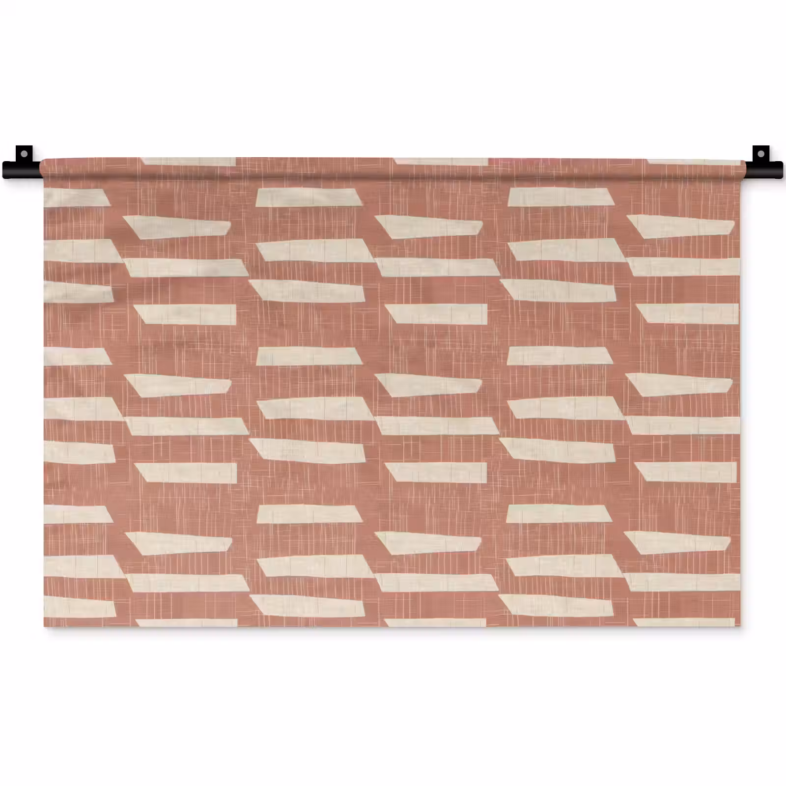 Wandkleed - Terracotta - Abstract - Textuur - Patroon — 1