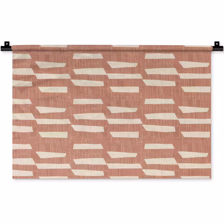 Wandkleed - Terracotta - Abstract - Textuur - Patroon — 1