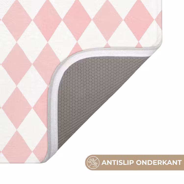 WC Mat - Lichtroze - Ruiten - Geometrisch - Patroon — 4