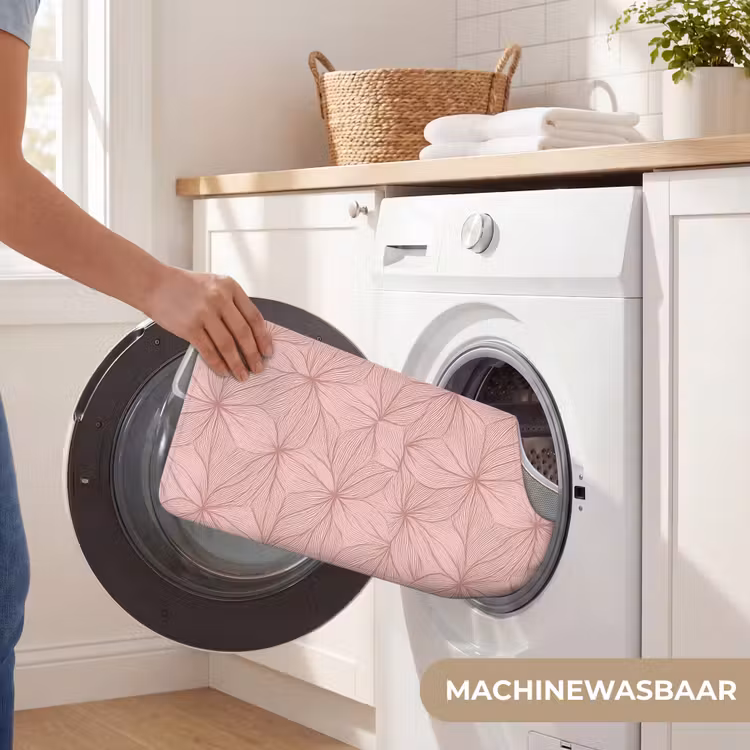 WC Mat - oederroze - Bloemen - Reliëf - Textuur — 6