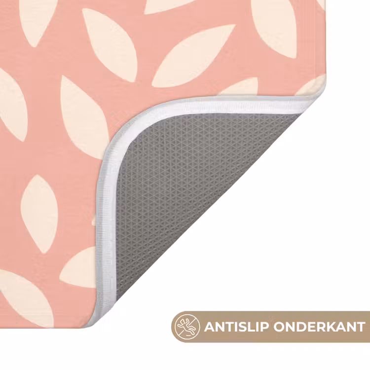 WC Mat - Roze - Bladeren - Speels - Patroon — 4