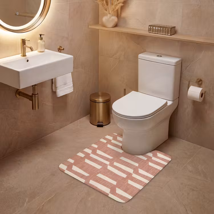 WC Mat - Terracotta - Abstract - Textuur - Patroon — 3