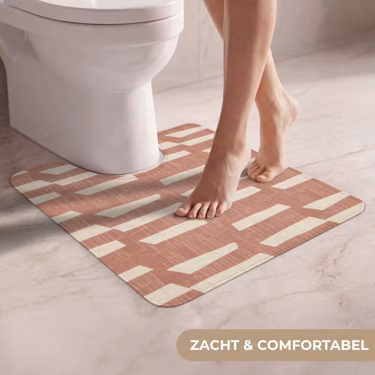 WC Mat - Terracotta - Abstract - Textuur - Patroon — 5
