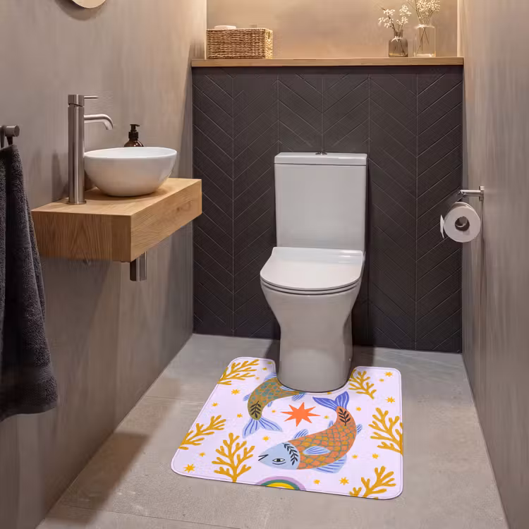 WC Mat - Vis - Onderwater - Dieren - Abstract - Kleurrijk — 2