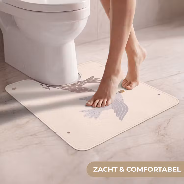 WC Mat - Vogel - Bessen - Natuur - Modern - Beige — 5