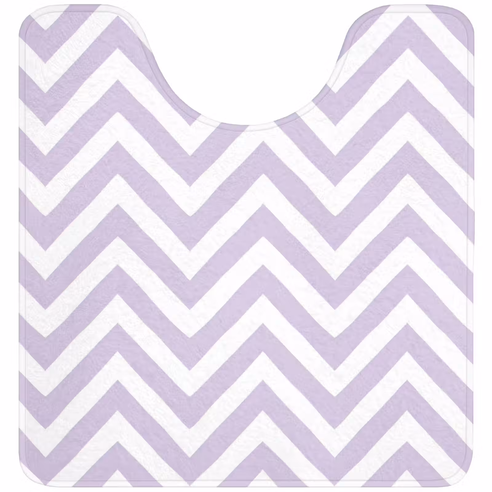 WC Mat - Lila - Geometrisch - Chevron - Zigzag - Patroon — 1