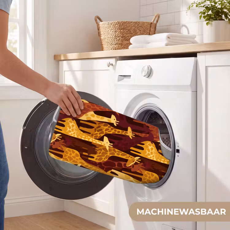 WC Mat - Bruin - Giraffen - Safari - Patroon — 6