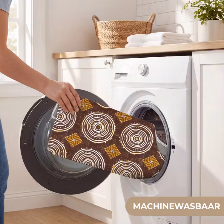 WC Mat - Chocoladebruin - Etnisch - Tribaal - Cirkels - Patroon — 6
