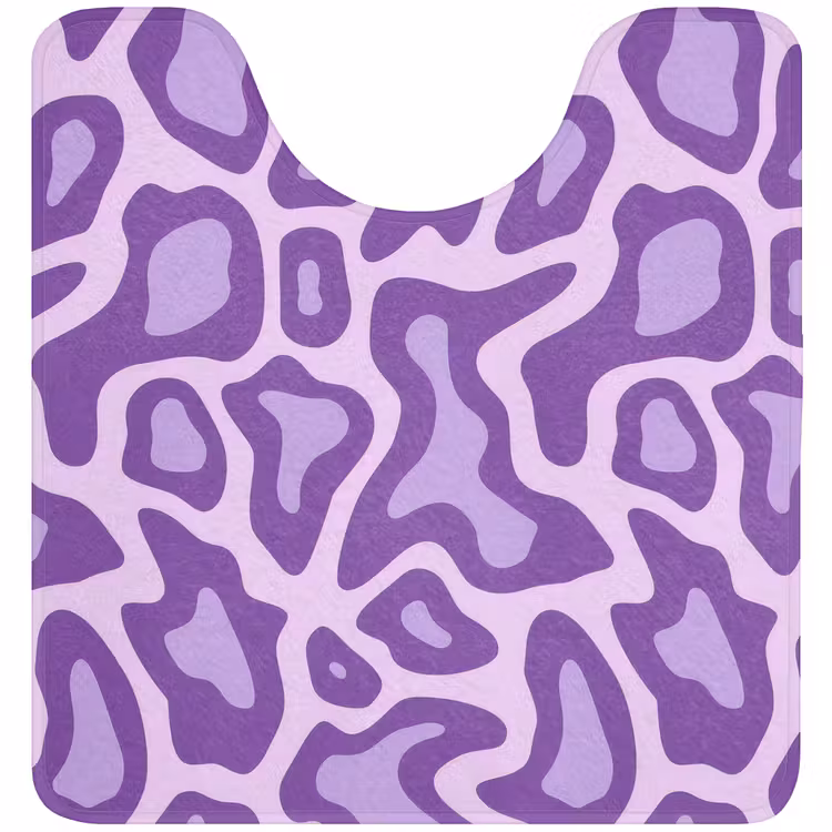 WC Mat - Paars - Abstract - Luipaard - Vlekken - Groovy - Patroon — 1