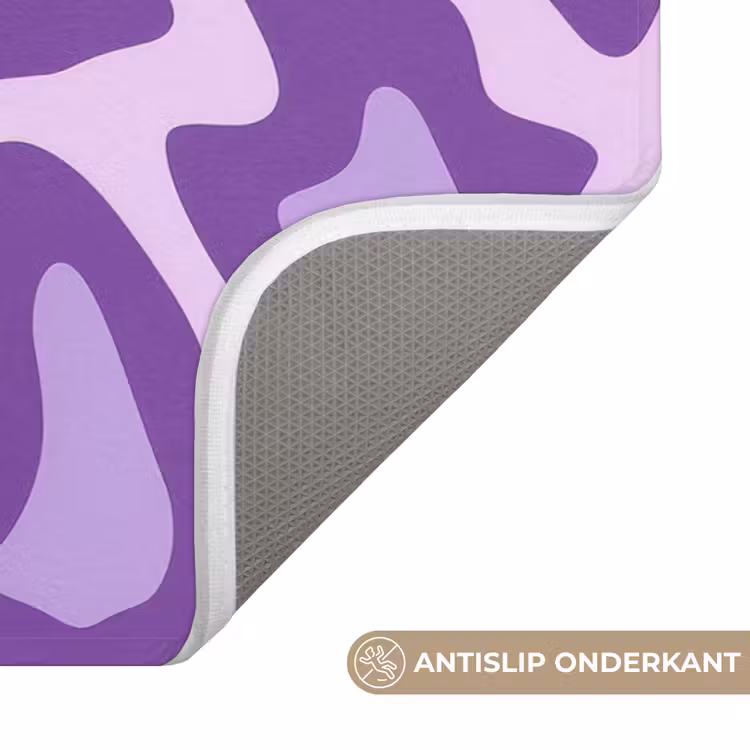 WC Mat - Paars - Abstract - Luipaard - Vlekken - Groovy - Patroon — 4