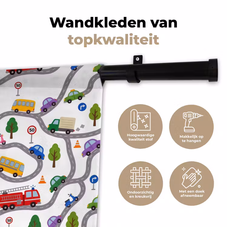 Wandkleed - Voertuig - Weg - Patroon — 3