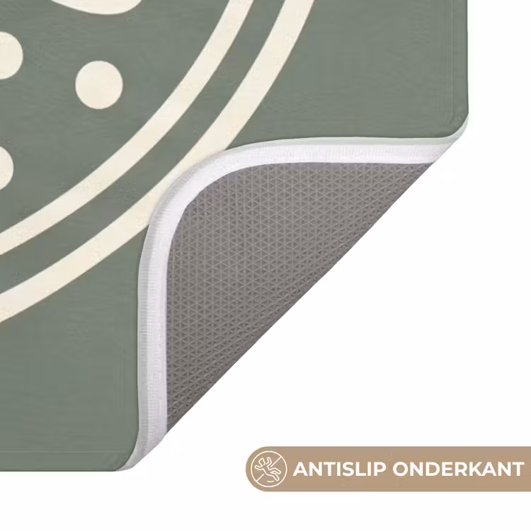 WC Mat - Patroon - Cirkel - Abstract - Groen - Decoratie — 4