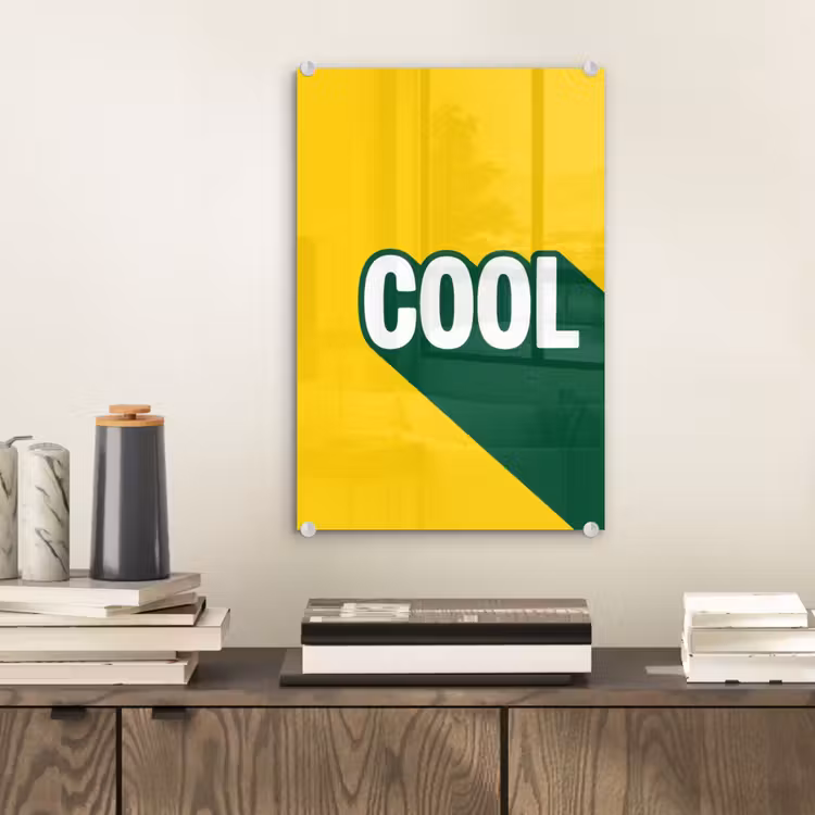 Glas schilderij - Cool - Geel - Groen — 2