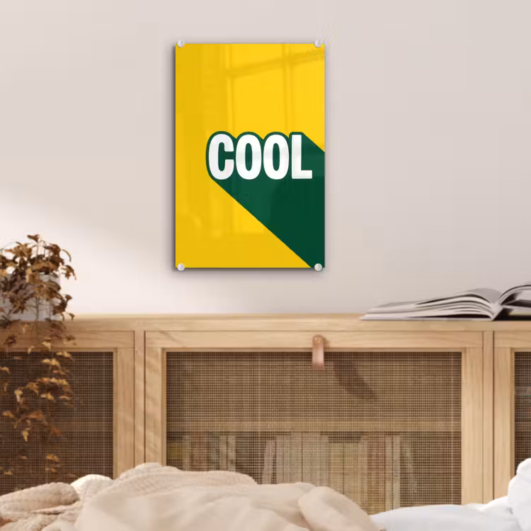 Glas schilderij - Cool - Geel - Groen — 5