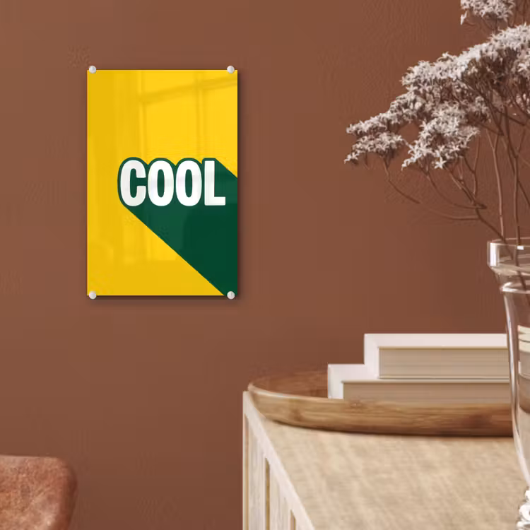 Glas schilderij - Cool - Geel - Groen — 6