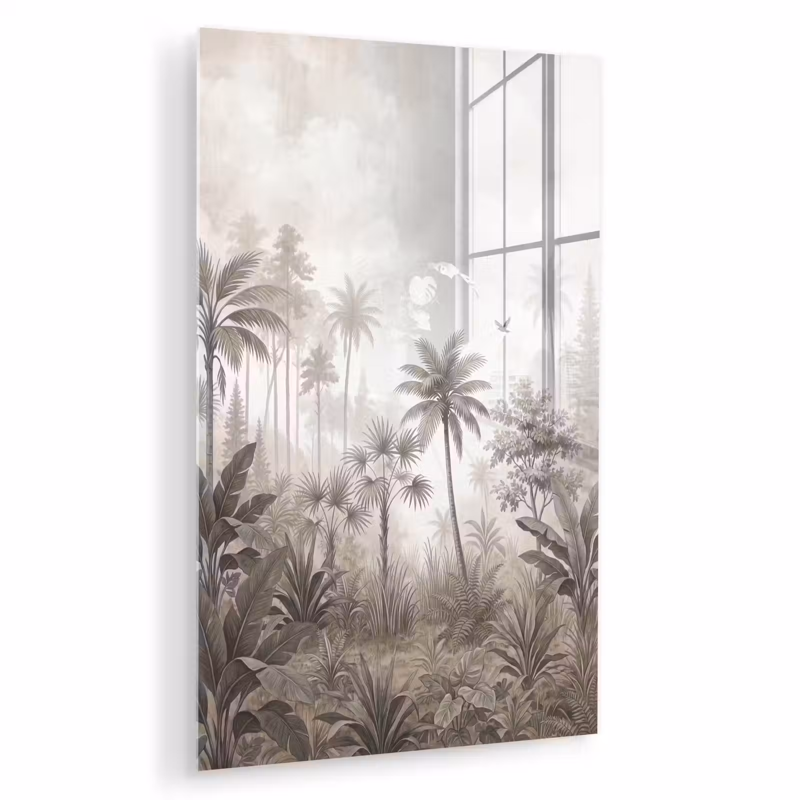 Glas schilderij - Jungle - Palmbomen - Natuur — 1