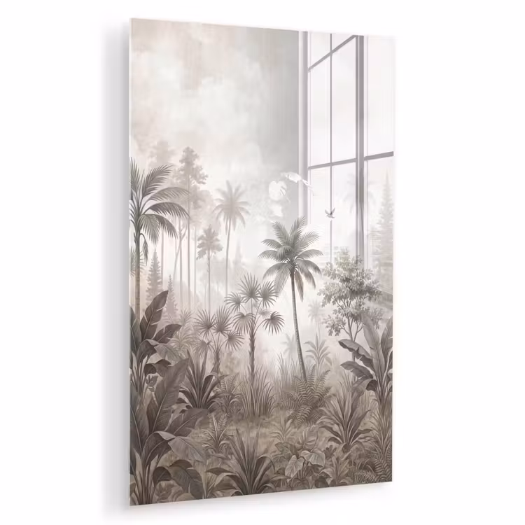 Glas schilderij - Jungle - Palmbomen - Natuur — 1