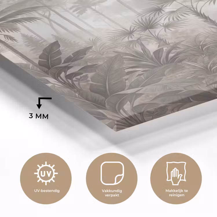 Glas schilderij - Jungle - Palmbomen - Natuur — 3