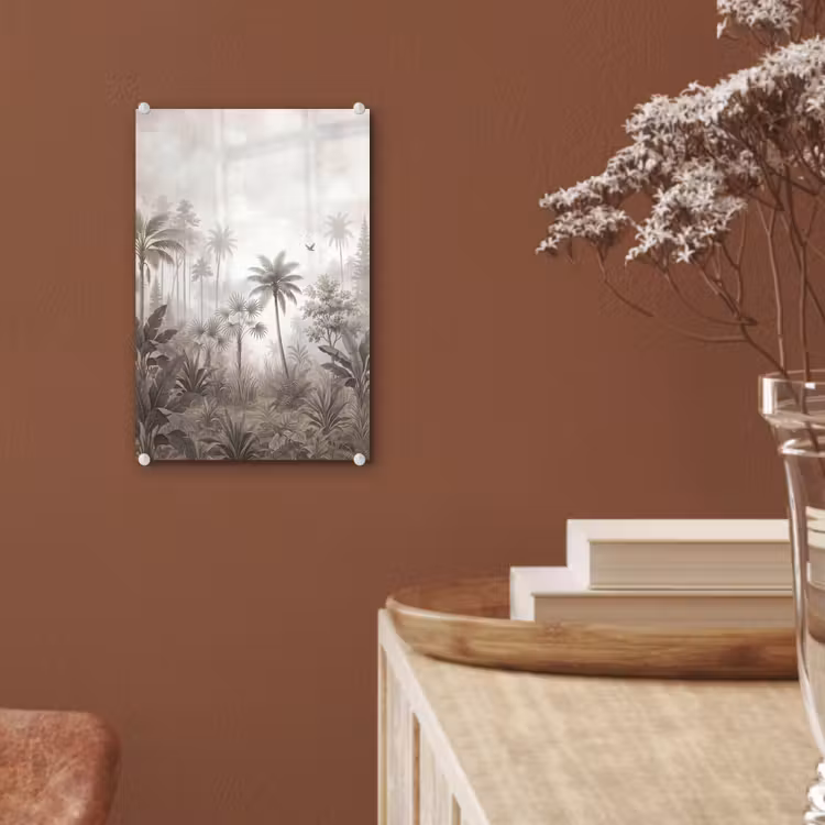 Glas schilderij - Jungle - Palmbomen - Natuur — 6